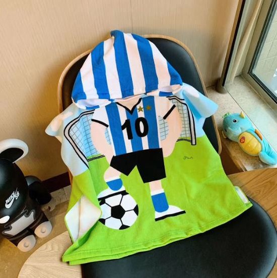 Badcape | poncho voor kinderen ® bruin