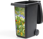 Container sticker Siergras met verschillende bloemen - 44x98 cm - Kliko sticker
