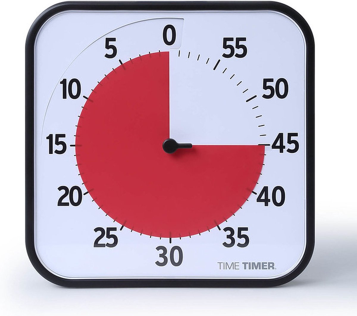Time Timer® Original Large 60 Minuten - Visuele Timer - Zwart met Rode Schijf - 30 x 30 cm - Magnetisch - Incl. Dry-Erase Kaart en App — afbeelding 11