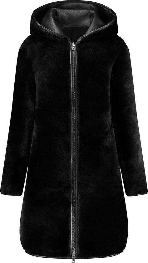 LEATHER HYPE - manteau lammy réversible femme - manteau d'hiver - taille XS