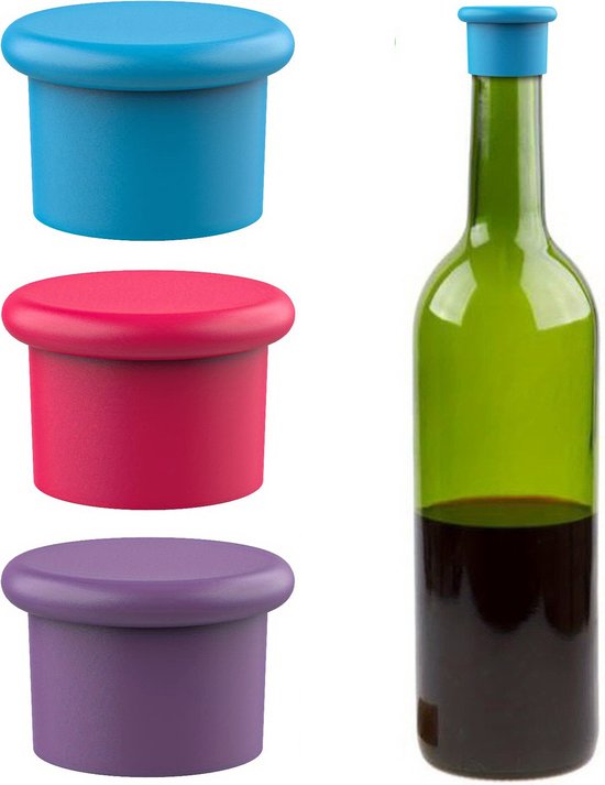 Ensemble de bouchons de bouteille de vin en silicone, accessoires