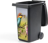 Container sticker Vogel - Bijeneter - Bloemen - 38x80 cm - Kliko sticker