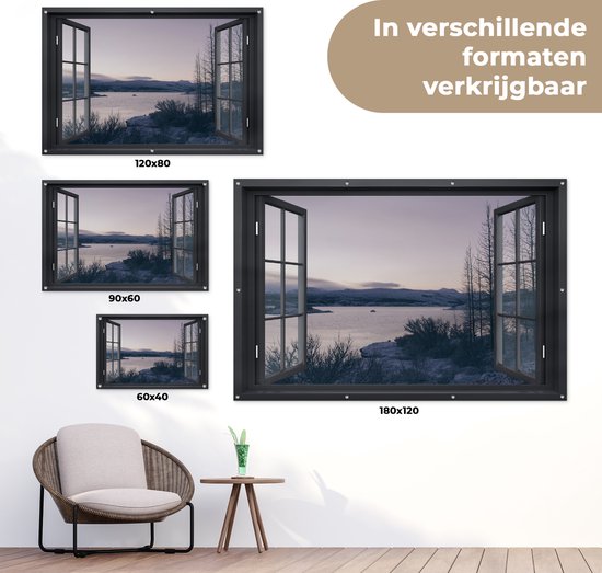 Affiche Jardin Transparent - Berg - Nuit - 90x60 cm