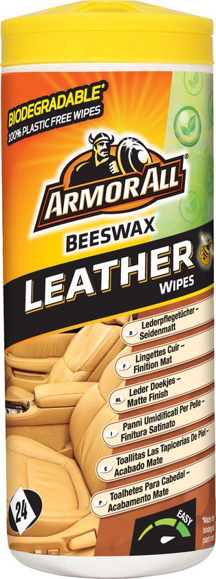 Foto: Armor all leder reinigingsdoekjes 24 stuks