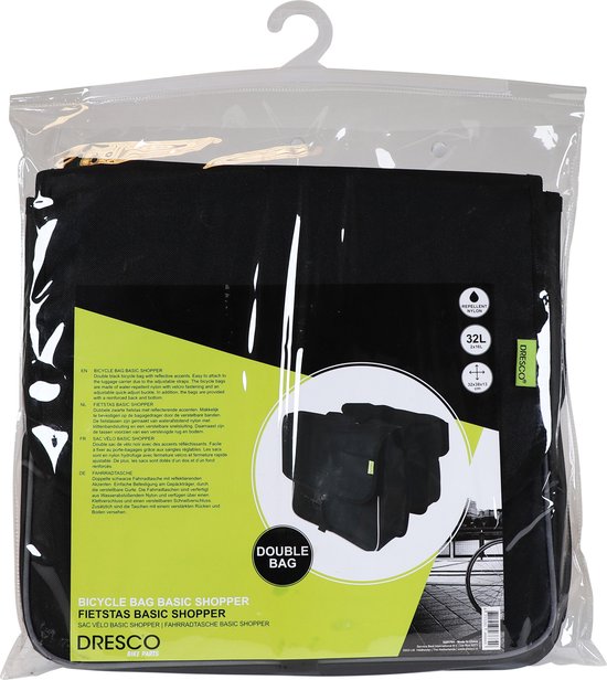 Dresco Dubbele Fietstas Basic Shopper 32 Liter van Dresco — afbeelding 2