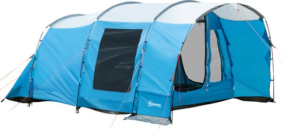 Outsunny Campingzelt mit Erdspieße, Tragetasche und Spannseilen A20-303V00