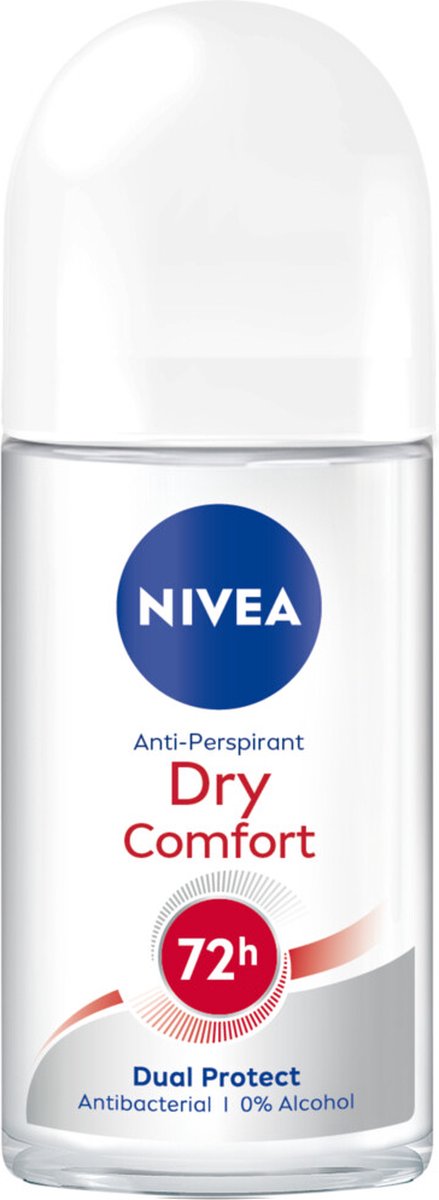 NIVEA Deodorant Roller Dry Comfort - 3 x 50 ml - Voordeelverpakking