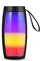 Draadloze Speaker-Zwart-Geschikt voor Bluetooth -Speaker-Draadloos-Zwart-FM- RGB Verlichting - TWS-Speaker.