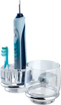 Tiger Cria - Gobelet/Porte-brosse à dents électrique - Chrome brillant - Convient aux brosses à dents Oral B - (3453)