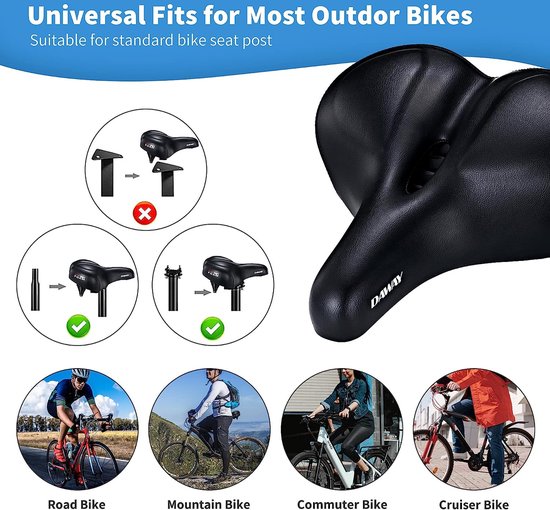 Selle de vélo confort Cruiser coussin de vélo coussin vtt siège de vélo