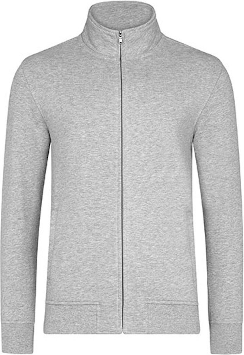 Herenvest 'Premium Full Zip' met zijzakken Grey Melange - XL