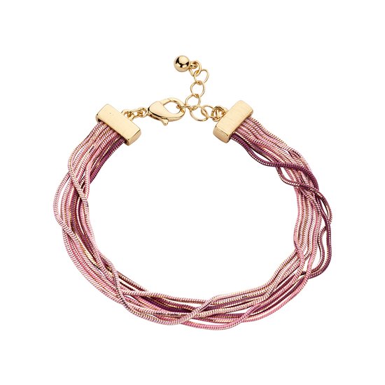 Les Cordes - XER (AB) - Armband - Meerkleurig - Roze - Metaal - Juwelen - Sieraden - Dames