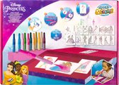 Disney Princess - Set de stylos vaporisateurs - Stylos de coloriage pour Enfants - Ensemble de dessin avec Stylos de couleur et Modèles de dessins