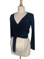 FRAGILE Cardigan (Wrap) met lange mouw blauw-grijs XS