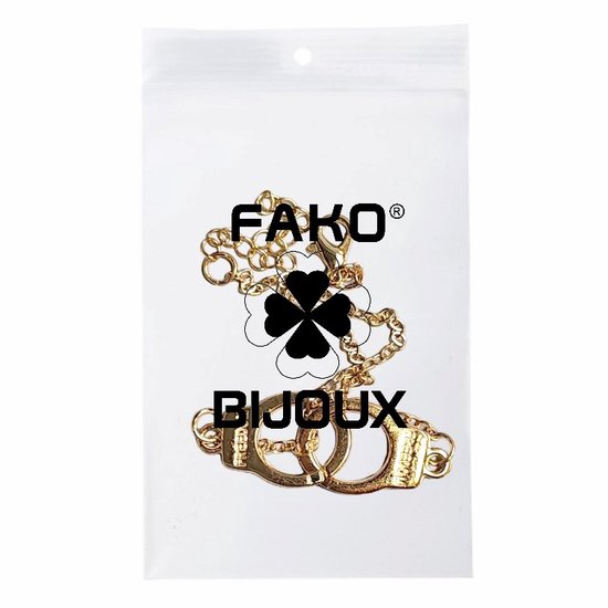 Fako Bijoux® - Enkelbandje - Enkelsieraad - Handboeien - Goudkleurig - Fako Bijoux®
