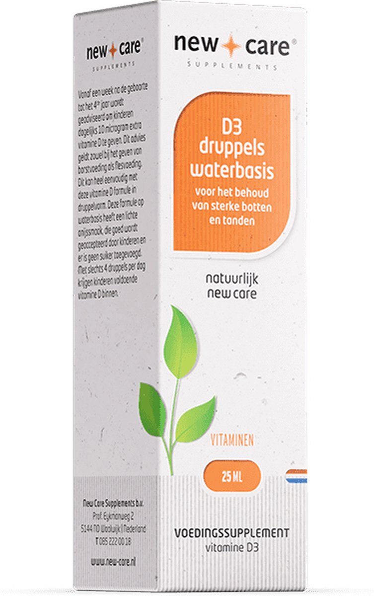 New Care Vitamine D3 druppels kind waterbasis - 25ml