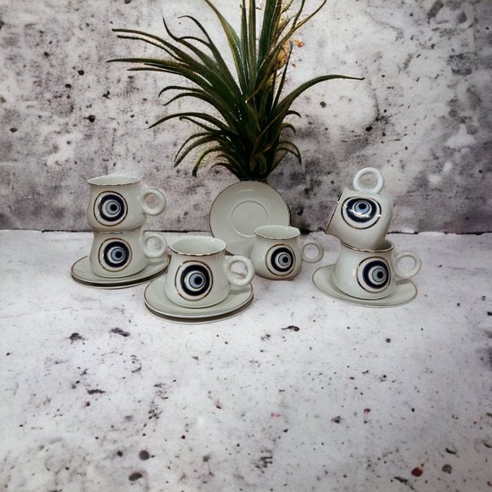 Espresso / Turkse koffie kopjes 6 persoons, 12-delige