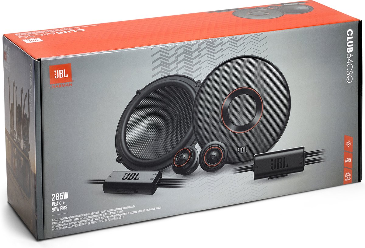 JBL Stage2 604c - Système car audio à 2 voies - Ensemble d'enceinte voiture  de 270 watts avec haut parleur 6.5