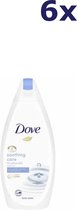 6x Dove Douchegel - Soothing Care Jojoba Oil 450 ml