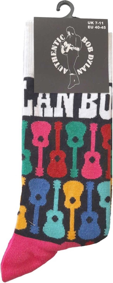Bob Dylan - Guitar Pattern Sokken - EU 40-45 - Multicolours