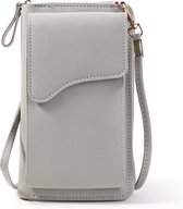Coverzs Phone bag cuir avec portefeuille - gris