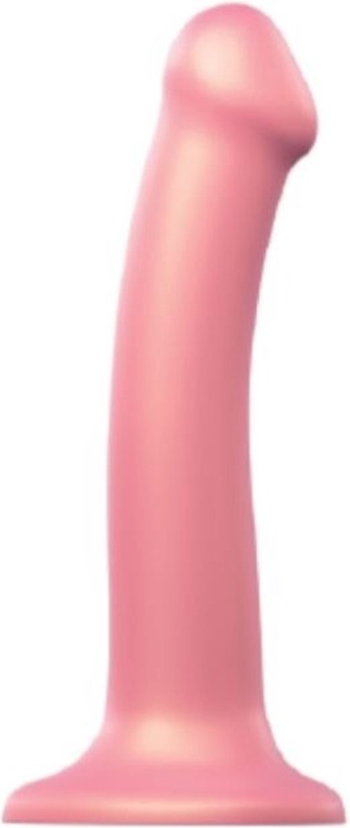 Goedkoopste Strap on Me Dildo Metallic roze - Medium