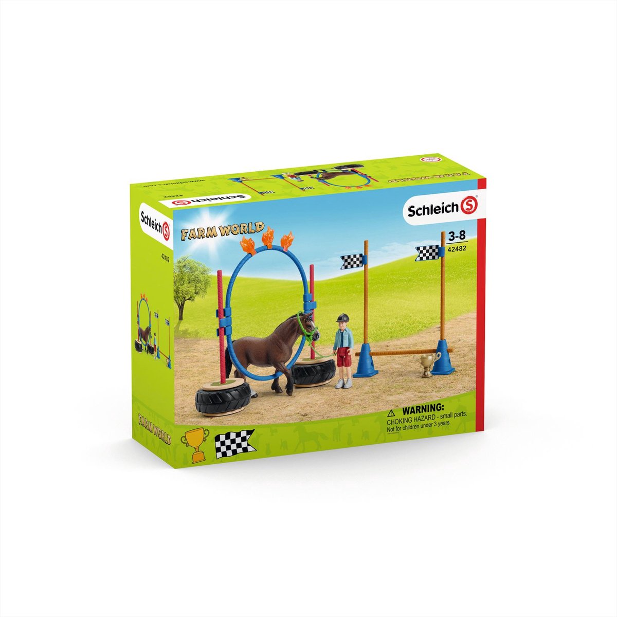 Schleich FARM WORLD - Pony agility wedstrijd - Speelfigurenset - Kinderspeelgoed voor Jongens en Meisjes - 3 tot 8 jaar — afbeelding 15