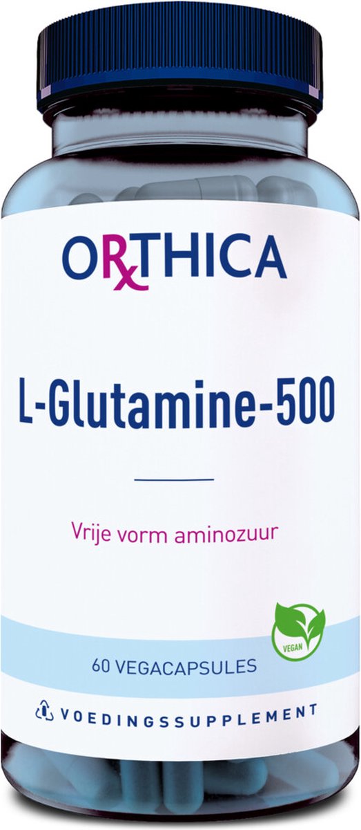 Orthica L Glutamine-500 (Voedingssuplement) - 60 Capsules - Orthica