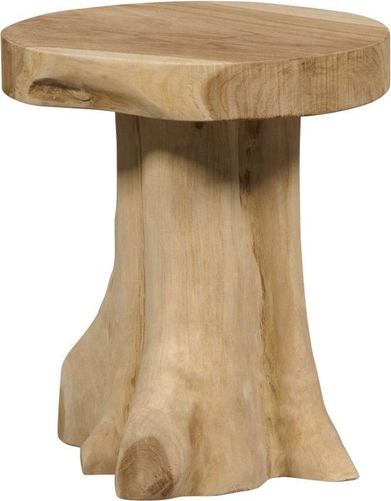 Bijzettafel Eva - Hout - Naturel - 35x40x35 cm (BxHxD)