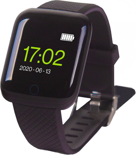 Soundlogic Smartwatch Android Bluetooth Stappenteller iOS Zwart bol