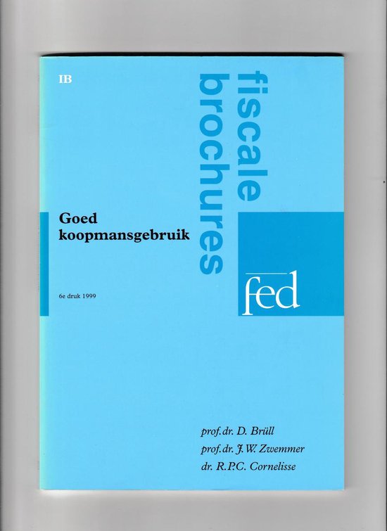 Goed koopmansgebruik - cover