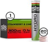 Science in Sport - SIS Go Hydro Bruistabletten - 300mg Elektrolyten - Strawberry & Lime Smaak - 20 Tabletten