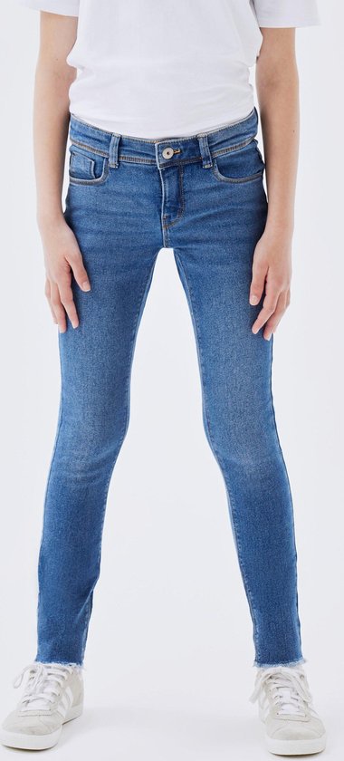 Name It Jeans Nkfpolly Skinny Jeans 1191-io Noos 13211899 Medium Blue Denim Dames Maat - W170