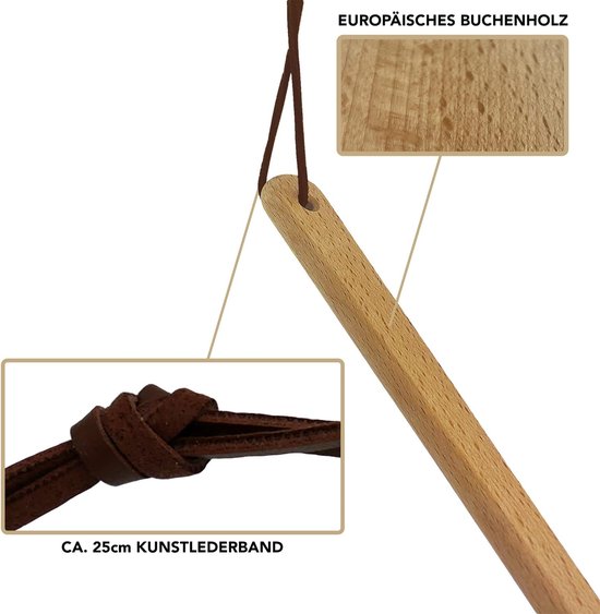 Schoenlepel Met Lange Steel Van Hout, Magnetische Schoenlepel Schoenlepel Met Lange Steel Van Hout, Magnetische Schoenlepel