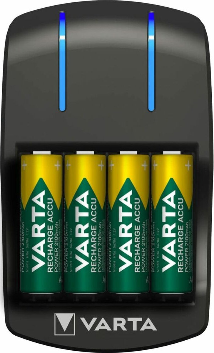 Varta Plug - Batterijoplader voor NiMH AAA (potlood) en AA (penlite)