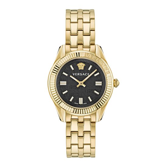 Versace Greca Time VE6C00623 Horloge - Staal - Goudkleurig - Ø 35 mm