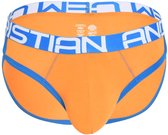 Andrew Christian CoolFlex Modal Brief w/ SHOW-IT® Orange - MAAT M - Heren Ondergoed - Slip voor Man - Mannen Slip