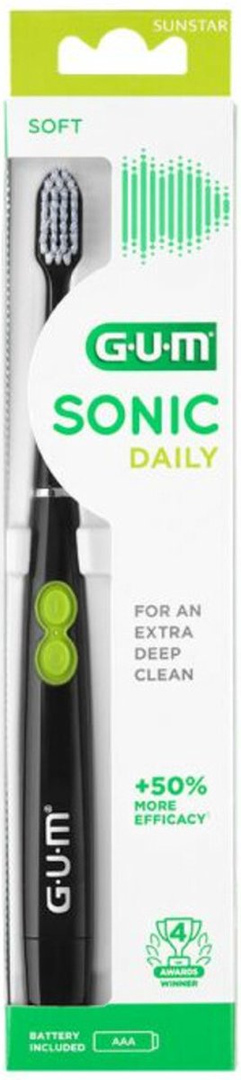 GUM Elektrische Tandenborstel Sonic Daily Zwart