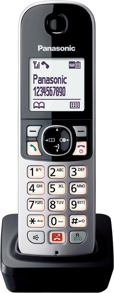 Losse handset Panasonic KX-TGA685EXB als uitbreiding van basisstation KX-TG6861/62/63