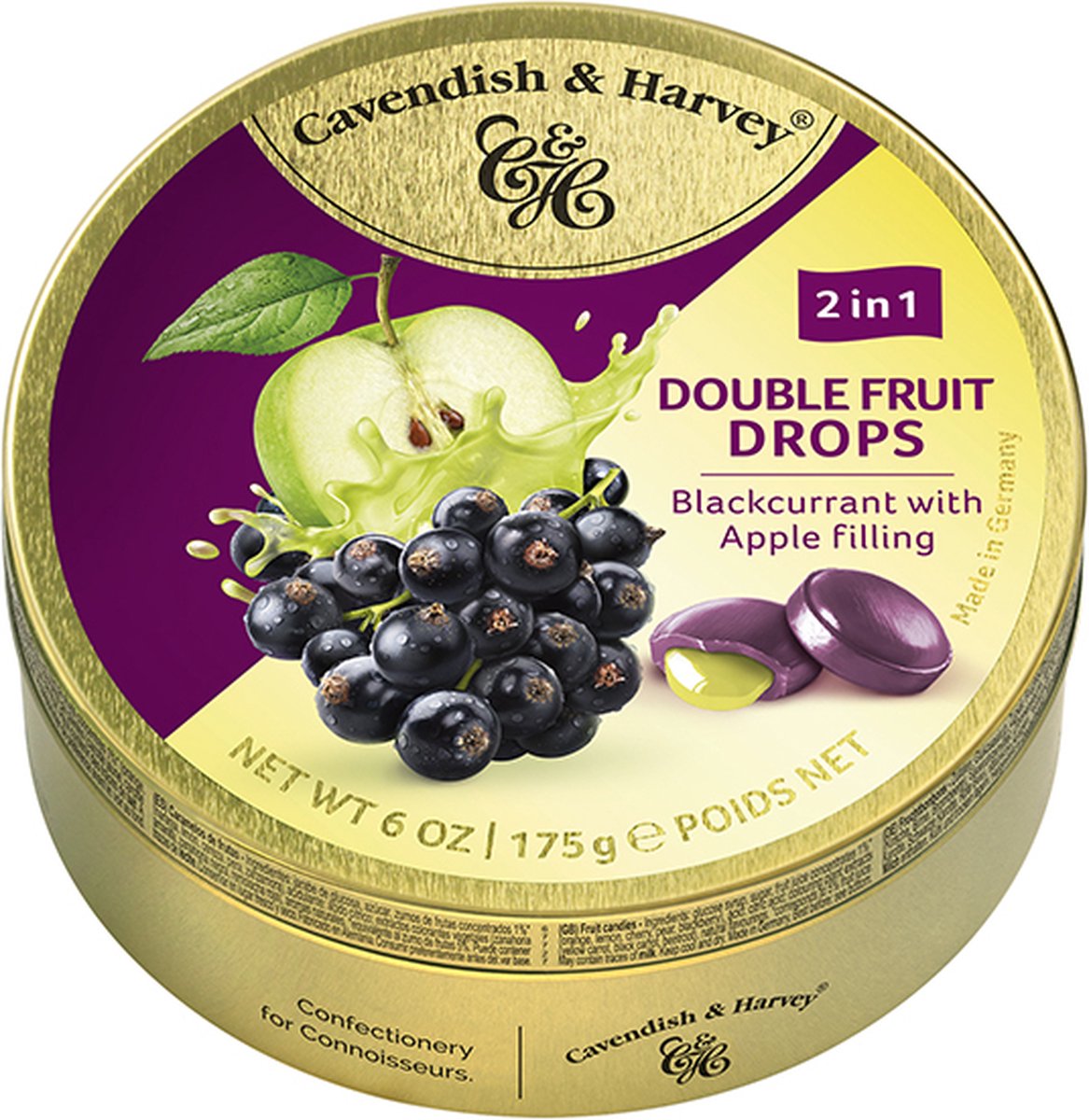 Cavendish & Harvey Double Fruit Appel & Bosbes - 9 x 175 Gram