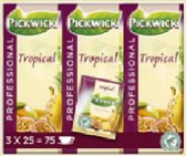 Pickwick Thee tropisch professioneel 25 zakjes à 1,5 gr per doosje, doos 4X3 doosjes