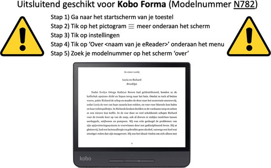Hoesje geschikt voor Kobo Forma - Extreme Shock Case - Sleepcover - Hoesje geschikt voor Kobo Forma Flip Cover Rosé van Hoesje  — afbeelding 5