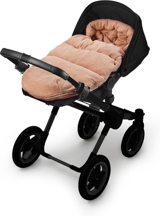 Elodie Voetenzak - Voetenzak - Voetenzak Buggy - Voetenzak Kinderwagen - Voetenzak universeel - Pink Bouclé — afbeelding 4