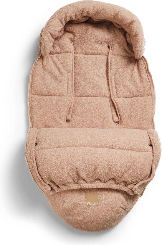 Elodie Voetenzak - Voetenzak - Voetenzak Buggy - Voetenzak Kinderwagen - Voetenzak universeel - Pink Bouclé — afbeelding 3