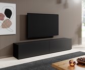Meubella - TV-Meubel Asilento - Mat zwart - 180 cm
