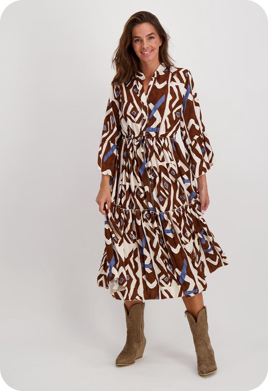 Roestbruine jurk dames sale