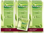 Pickwick Groene thee pure professioneel 25 zakjes à 1,5 gr per doosje, doos 4X3 doosjes