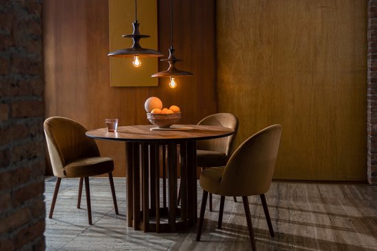 Table Barlet de Dutchbone , 120', noyer