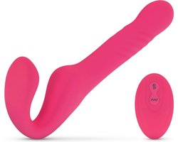 Teazers - Strapless Strap On Vibrator - Strapon - Pegging - Strapon Voorbinddildo - Voorbinddildo - Dildo - Dildo's - Roze
