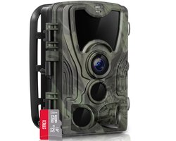 Strex Wildcamera met Nachtzicht 120MP 4K Ultra HD - Waterdichte Buitencamera - Jachtcamera - Incl. 32 GB SD kaart